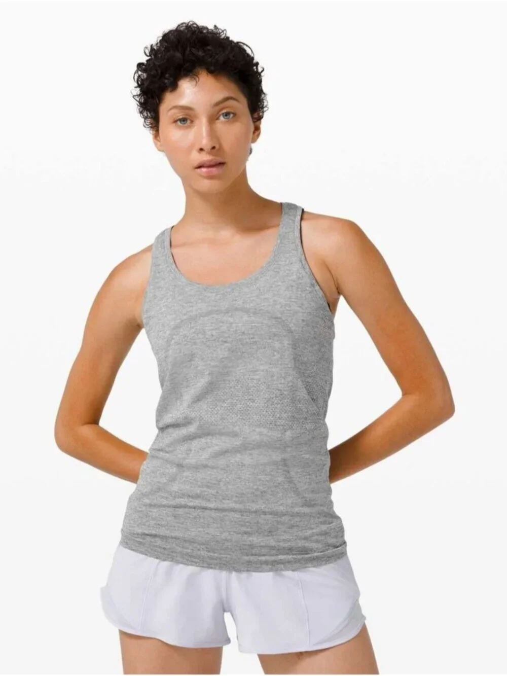 Lululemon Swiftly Tech Racerback 2.0 Slate / White